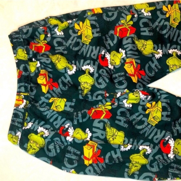 How the Grinch Stole Christmas Dr Seuss Pyjama Bottoms - Picture 1 of 6